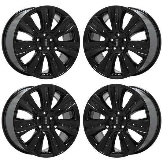 19" Lincoln MKC Gloss Black wheels rims Factory OEM set 10021