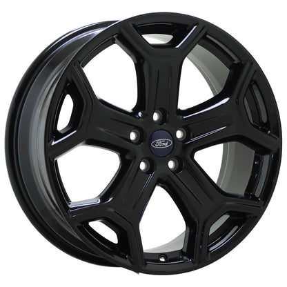 19" Ford Escape Gloss Black wheels rims Factory OEM set 10111 EXCHANGE
