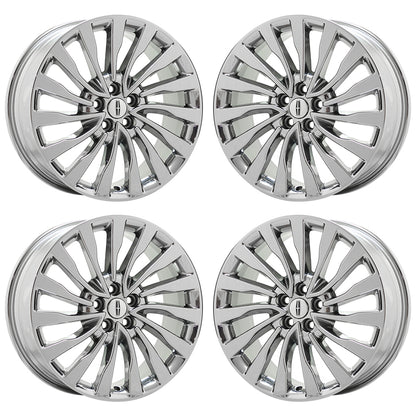 19" Lincoln MKZ Bright Chrome wheels rims Factory OEM set 10130