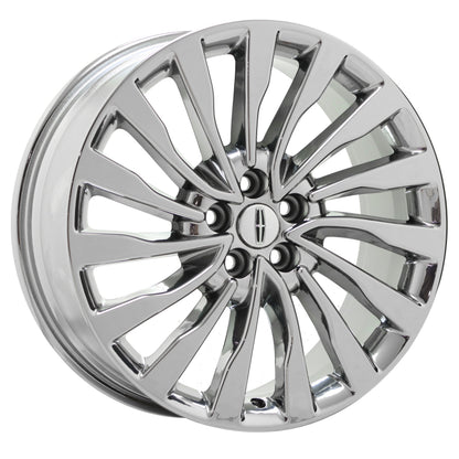 19" Lincoln MKZ Bright Chrome wheels rims Factory OEM set 10130