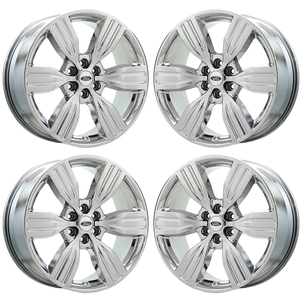 22" Ford Expedition Bright Chrome wheels rims Factory OEM set 10442 EXCHANGE