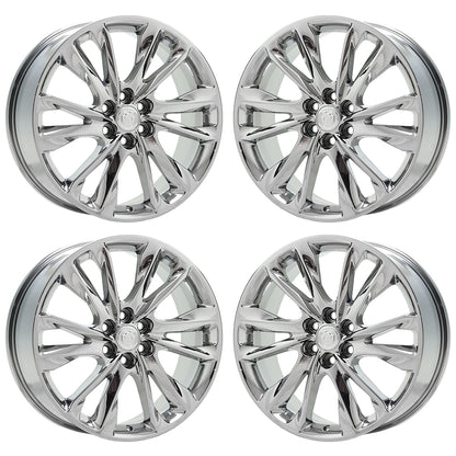20" Buick Enclave Bright Chrome Wheels Rims Factory OEM Set 14070 EXCHANGE