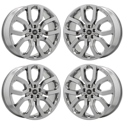 20" Land Range Rover Evoque Bright Chrome Wheels Rims Factory Set 72235 EXCHANGE