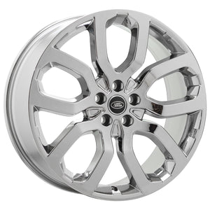 20" Land Range Rover Evoque Bright Chrome Wheels Rims Factory Set 72235 EXCHANGE