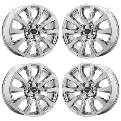 18" Land Rover Range Rover Evoque Bright Chrome wheels rim OEM 72256 EXCHANGE
