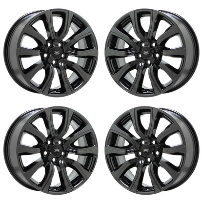 18" Land Range Rover Evoque Black Chrome wheels rim OEM set 72256 EXCHANGE