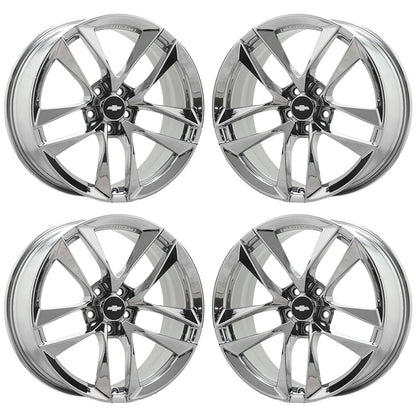 20x8.5 20x9.5 Camaro SS Bright Chrome wheels rims Factory OEM set 4 97952 97953