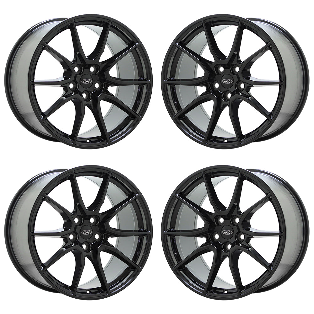 19" Ford Mustang Shelby GT350 Gloss Black wheels rims Factory OEM 10223 10224
