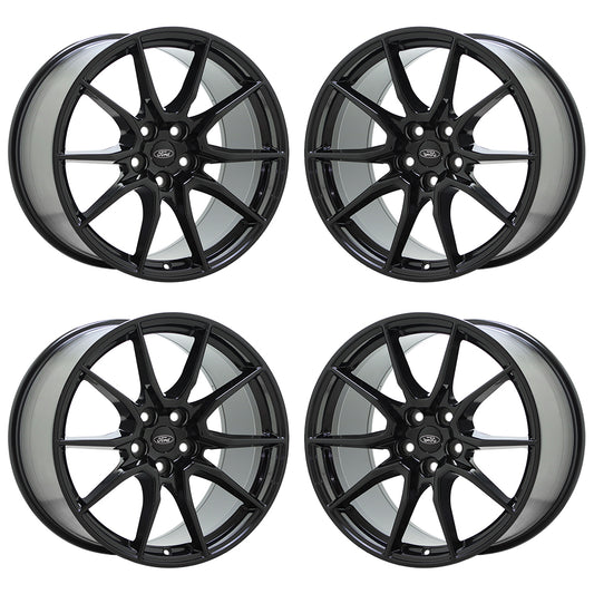 19" Ford Mustang Shelby GT350 Gloss Black wheels rims Factory OEM 10223 10224