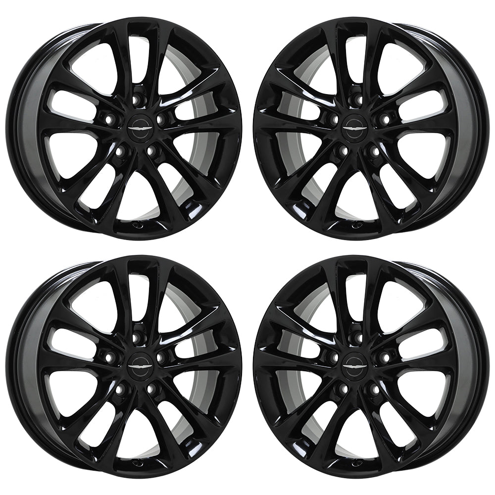 18" Chrysler Pacifica Gloss Black wheels rims Factory OEM set 2029
