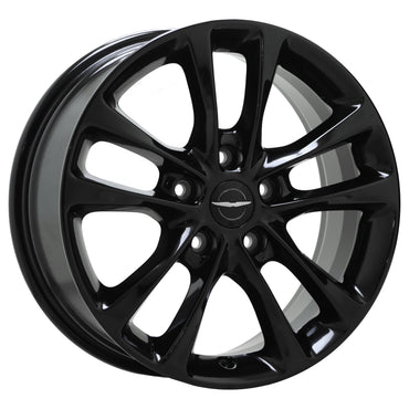 18" Chrysler Pacifica Gloss Black wheels rims Factory OEM set 2029