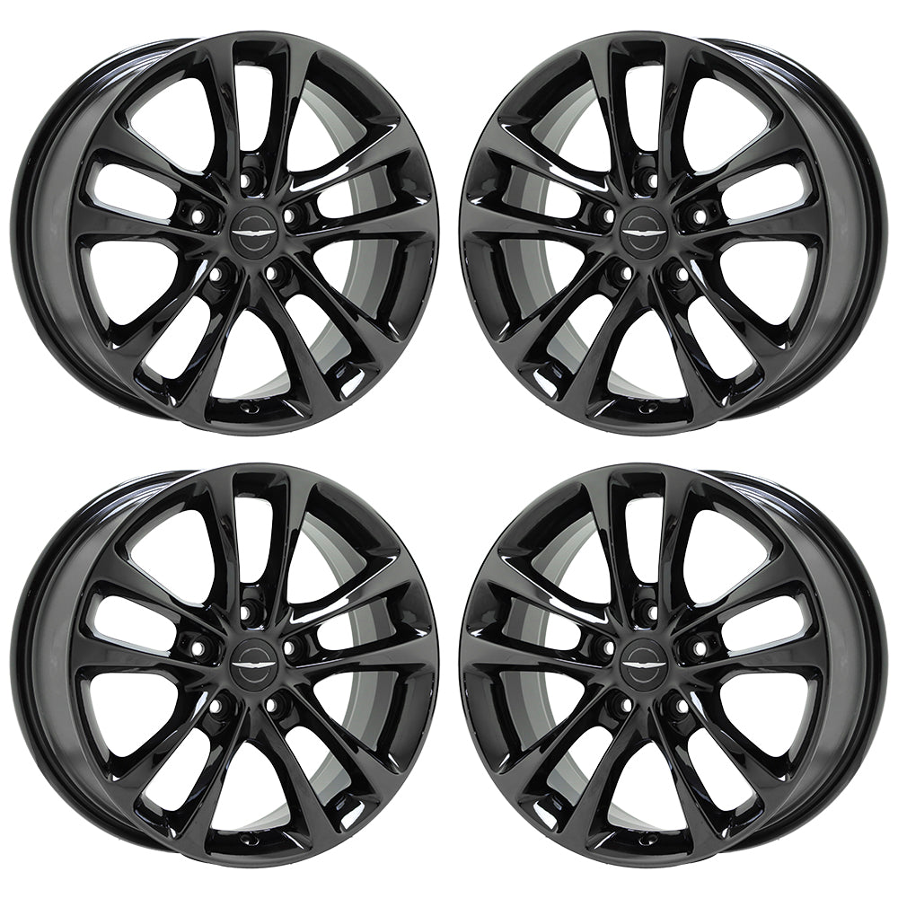 18" Chrysler Pacifica Black Chrome wheels rims Factory OEM set 2029