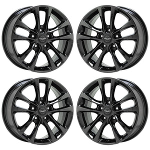 20" Chrysler Pacifica PVD Black Chrome wheels rims Factory OEM set 2029