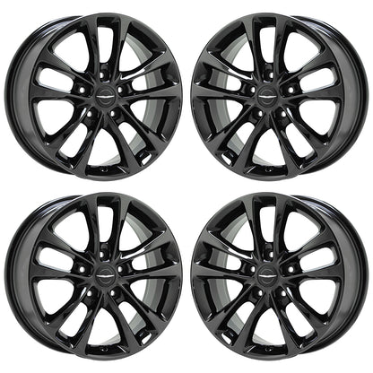 18" Chrysler Pacifica Black Chrome wheels rims Factory OEM set 2029