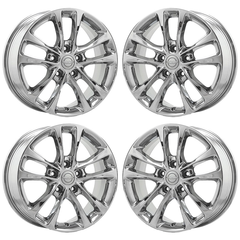 18" Chrysler Pacifica Bright Chrome wheels rims Factory OEM set 2029