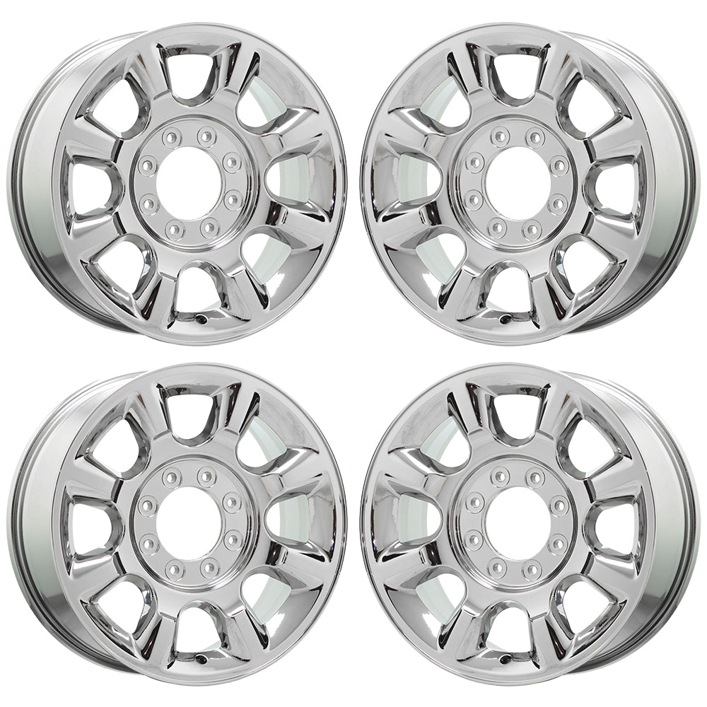 20" Ford F250 F350 SRW Chrome Bright wheels Factory OEM set 3844 EXCHANGE