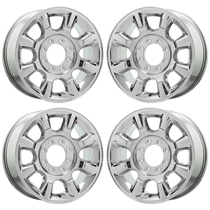 20" Ford F250 F350 SRW Chrome Bright wheels Factory OEM set 3844 EXCHANGE