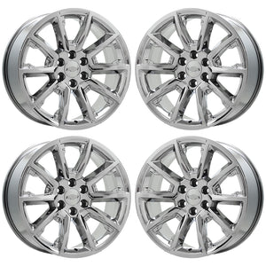EXCHANGE 22" Escalade Silverado SIerra PVD Chrome wheels rim OEM CK162 set 5696