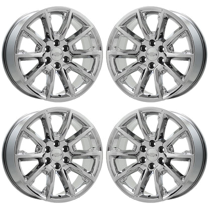 22" Escalade Silverado SIerra Bright Chrome wheels rims OEM CK162 5696 EXCHANGE