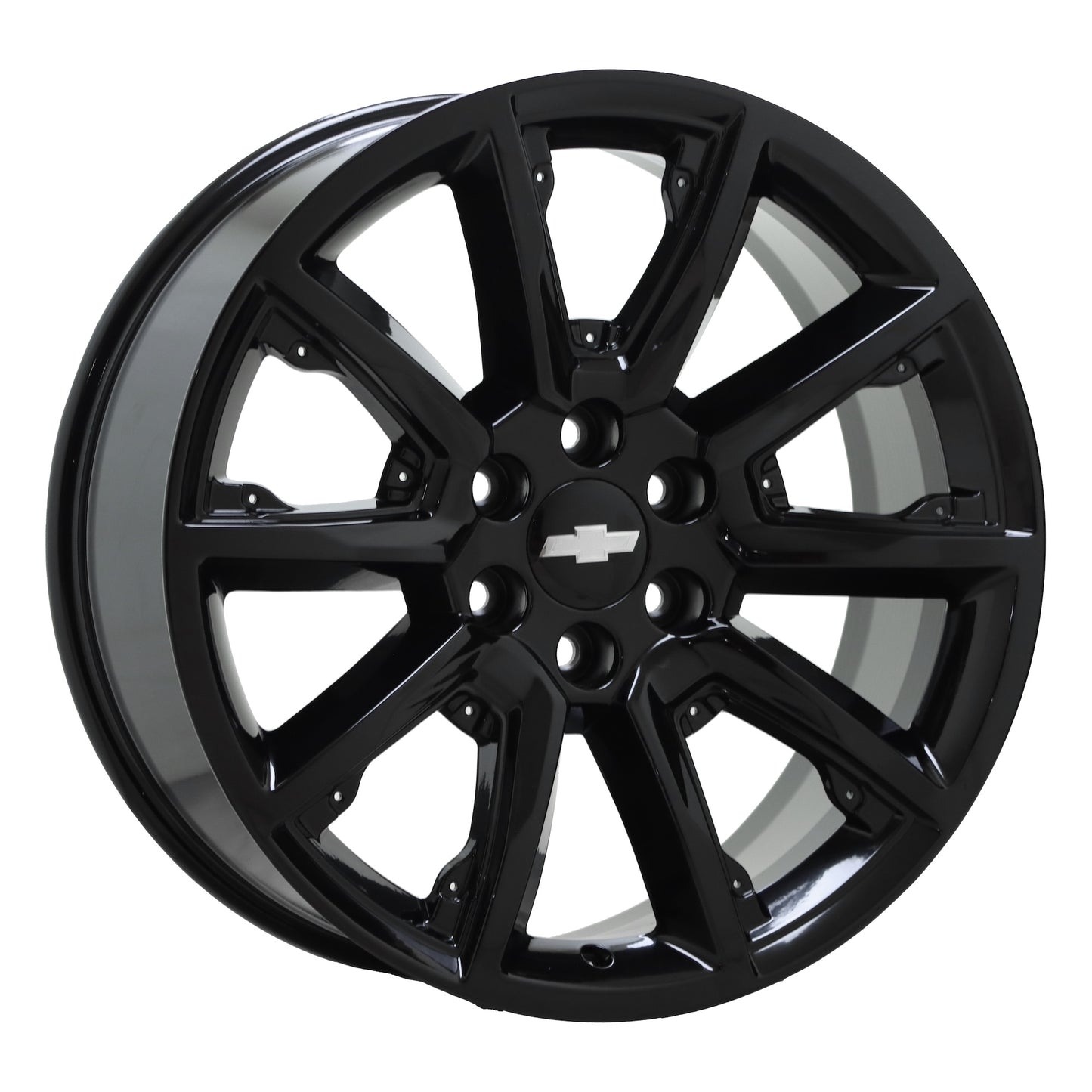 22" Escalade Silverado SIerra Gloss Black wheels rims OEM CK162 set 5696
