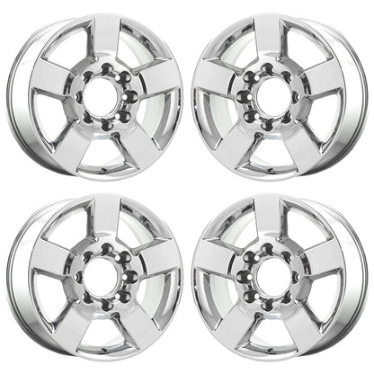 20" GMC Sierra 2500 3500 Bright Chrome wheels rims Factory OEM set 5771