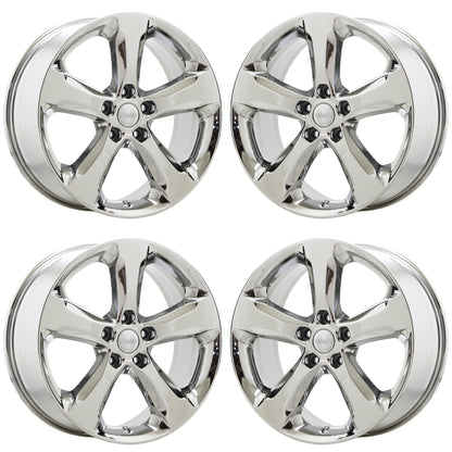20" Jeep Grand Cherokee Bright Chrome wheels rims Factory OEM set 9287