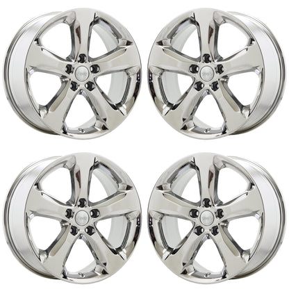 20" Jeep Grand Cherokee Bright Chrome wheels rims Factory OEM set 9287