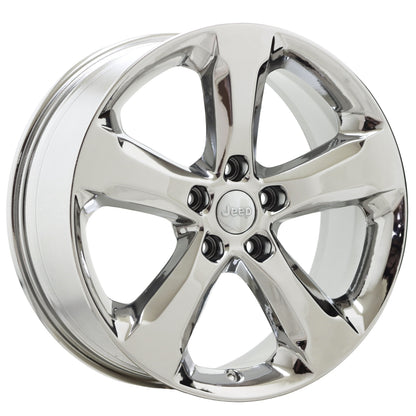 20" Jeep Grand Cherokee Bright Chrome wheels rims Factory OEM set 9287