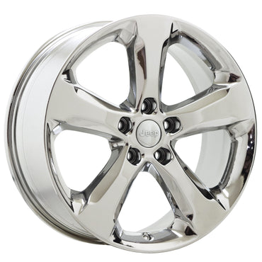 20" Jeep Grand Cherokee Bright Chrome wheels rims Factory OEM set 9287