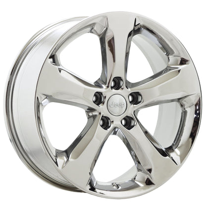 20" Jeep Grand Cherokee Bright Chrome wheels rims Factory OEM set 9287