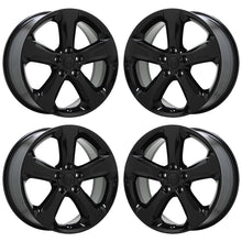 Load image into Gallery viewer, EXCHANGE 20&quot; Jeep Grand Cherokee Black wheels rims Factory OEM set 9287
