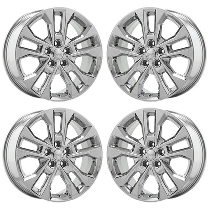 20" Jeep Grand Cherokee Bright Chrome wheels rims Factory OEM set 9289