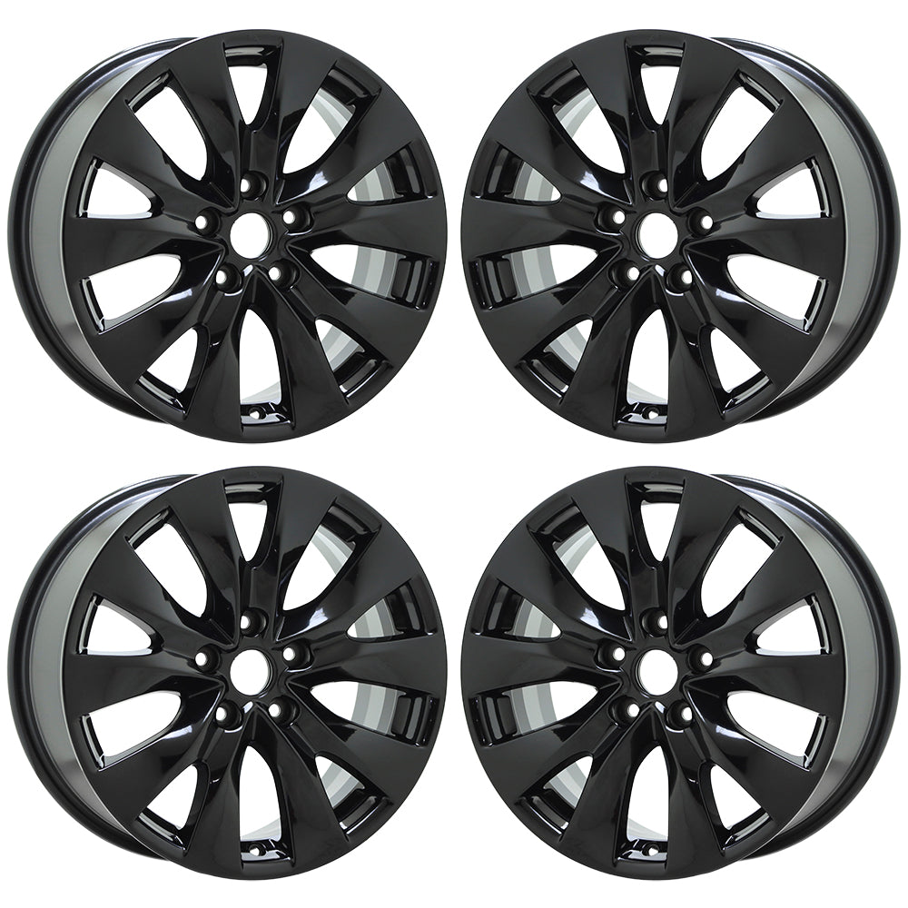 17" Subaru Legacy Gloss Black wheels rims Factory OEM set 68823 EXCHANGE