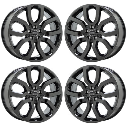 20" Land Range Rover Evoque Black Chrome Wheels Rims Factory 72235