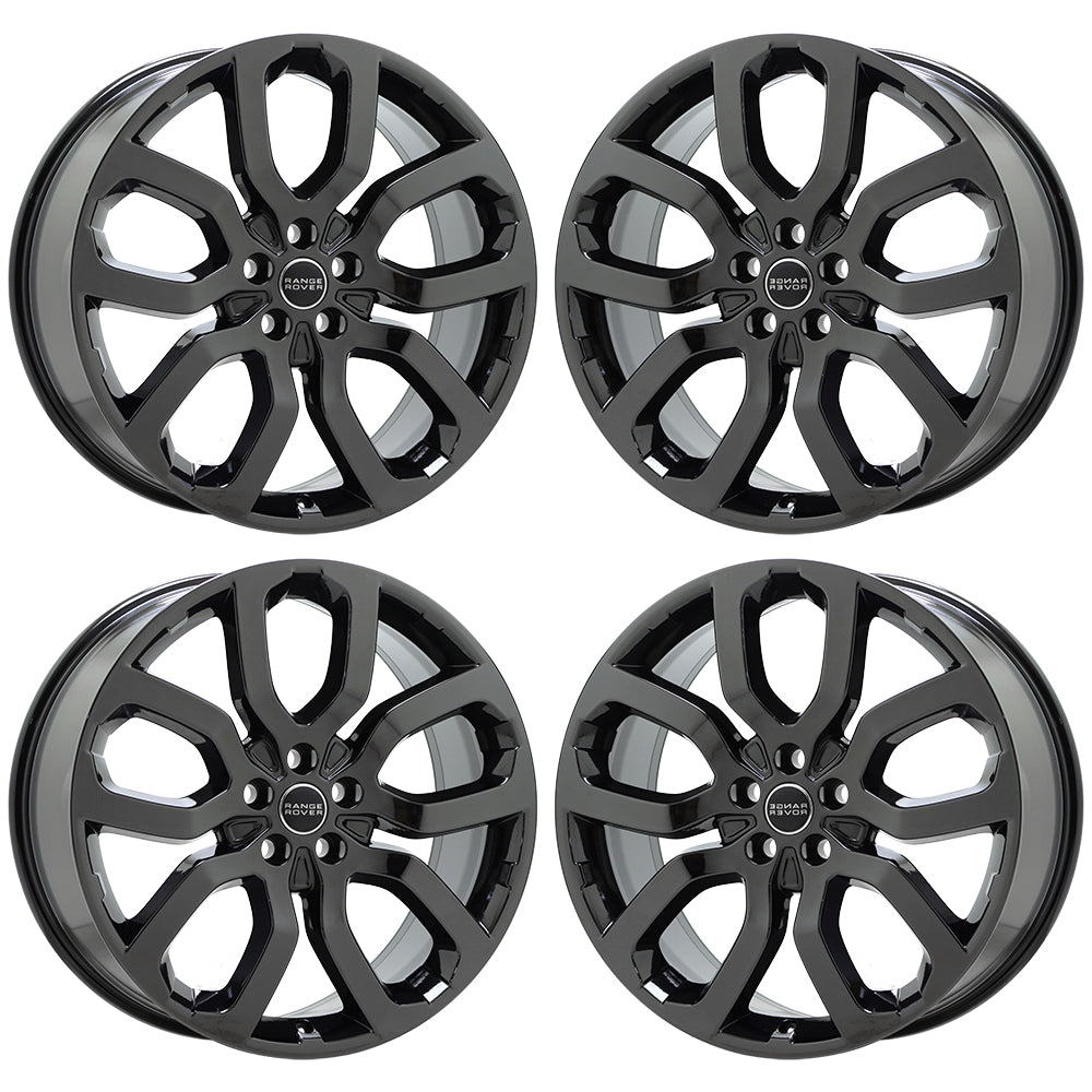 20" Land Range Rover Evoque Black Chrome Wheels Rims Factory 72235