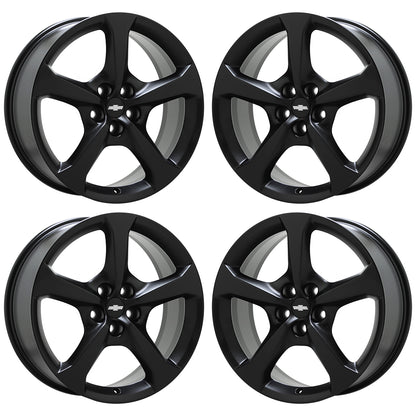 20" Chevrolet Camaro Satin Black Wheels Rims Factory OEM Set 5578 5583 EXCHANGE
