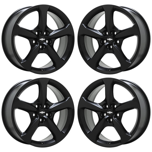 20" Chevrolet Camaro Satin Black Wheels Rims Factory OEM Set 5578 5583