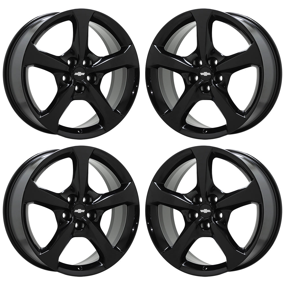 20x8 20x9 Chevrolet Camaro Gloss Black Wheels Rims Factory OEM Set 5578 5583