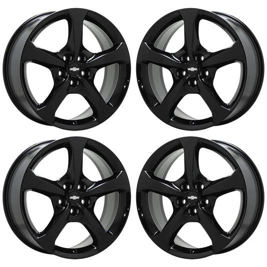 20x8 20x9 Chevrolet Camaro Gloss Black Wheels Rims Factory OEM Set 5578 5583