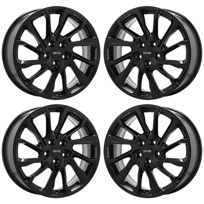 19" GMC Terrain Gloss Black Wheels Rims Factory OEM Set 95204 EXCHANGE