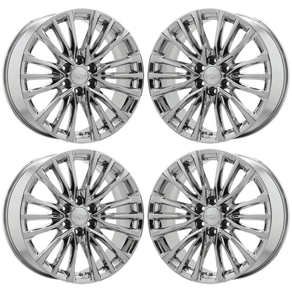 22" Cadillac Escalade V Bright Chrome wheels rims Factory OEM set 4883