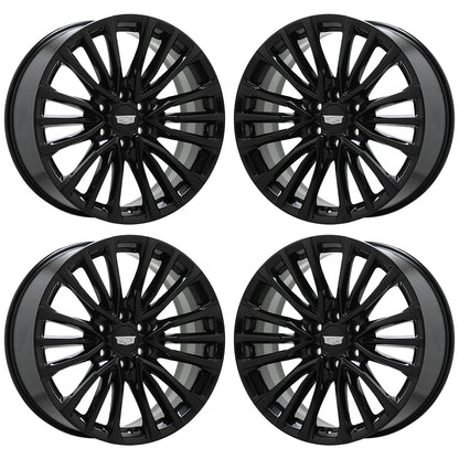 22" Cadillac Escalade V Gloss Black wheels rims Factory OEM 4883 EXCHANGE