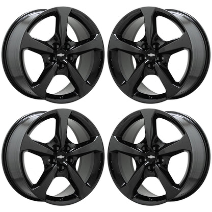 20" Chevrolet Camaro Black Chrome Wheels Rims Factory Set 5578 5583
