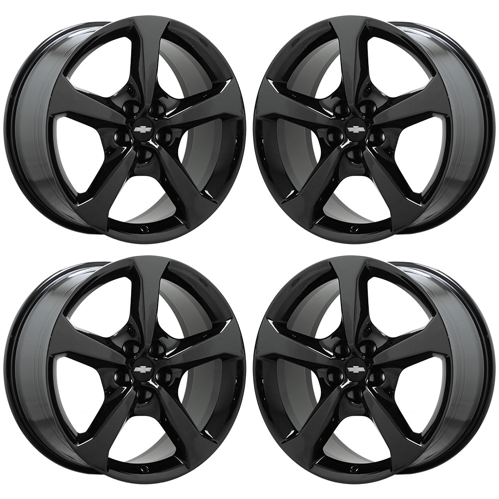 20" Chevrolet Camaro Black Chrome Wheels Rims Factory Set 5578 5583 EXCHANGE