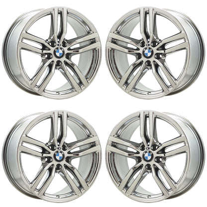 19" BMW X6 series Bright Chrome wheels rims Factory OEM set 86264 86263
