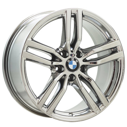 19" BMW X6 series Bright Chrome wheel rim Factory OEM 86263 (Rear)