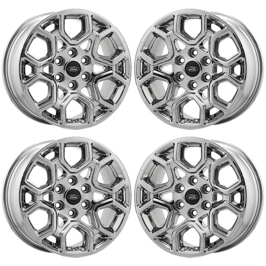 18" Ford F150 Truck Bright Chrome wheels rims Factory OEM set 4 10340