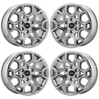 18" Ford F150 Truck Bright Chrome wheels rims Factory OEM set 4 10340