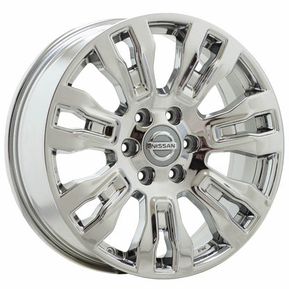 20" Nissan Titan XD Bright Chrome Wheels Rims Factory OEM set 62728
