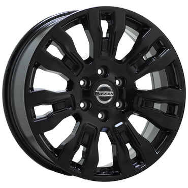 20" Nissan Titan XD Gloss Black Wheels Rims Factory OEM set 62728